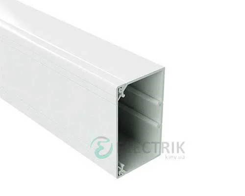 Короб TA-GN 200x80 з напрямними, довжина 2м, колір білий RAL9001 01793 ДКС