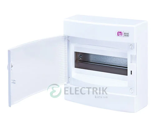 Наружный модульный щит ECT 12PO 12 М с белой дверцей ETI 001101006