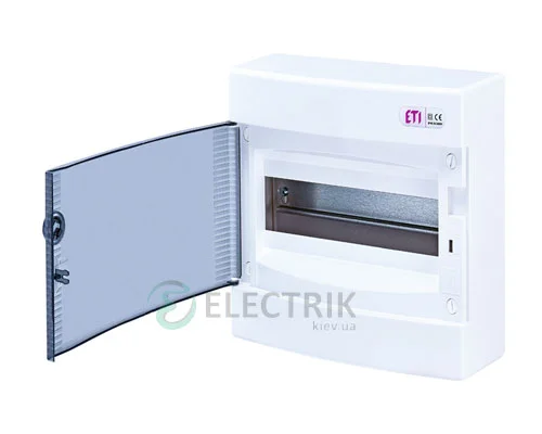 Наружный модульный щит ECT 12PT 12 М с прозрачной дверцей ETI 001101001