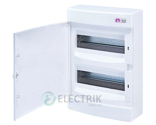 Наружный модульный щит ECT 24PO 24 М с белой дверцей ETI 001101008