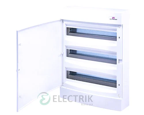 Зовнішній модульний щит ECT 3x18PO 54 М з білими дверцятами ETI 001101041