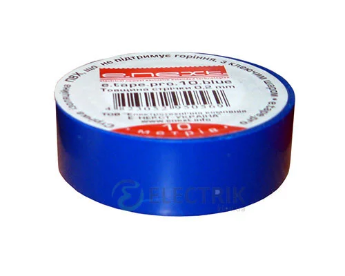 Изолента 0,2×19 мм синяя (20 м) e.tape.pro.20.blue, E.NEXT