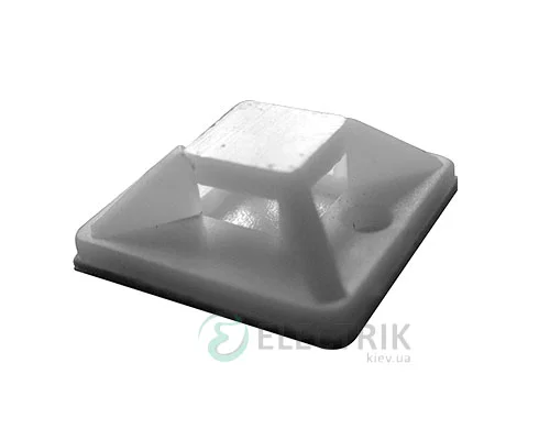Площадка 40×40 мм под кабельную стяжку белая (100 шт) e.ctb.stand.40.40, E.NEXT