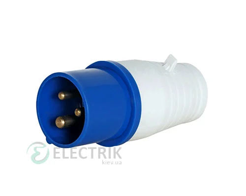 Магнітна переносна вилка e.plug.pro.3.16 (013) 2P+PE 16А 220В IP44, E.NEXT