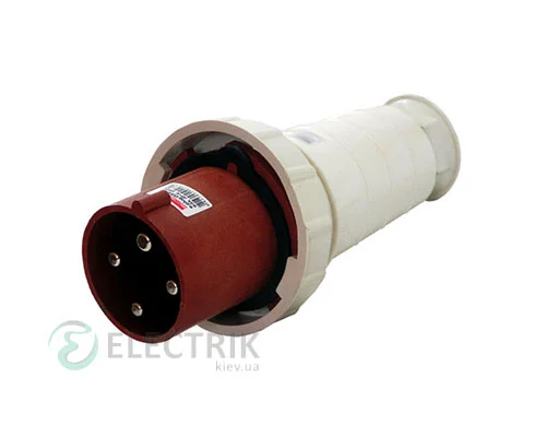 Магнітна переносна вилка e.plug.pro.4.63 (034) 3P+PE 63А 380В IP67, E.NEXT