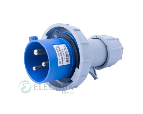 Магнітна переносна вилка e.plug.023.32.67 2P+PE 32А 230В IP67, E.NEXT