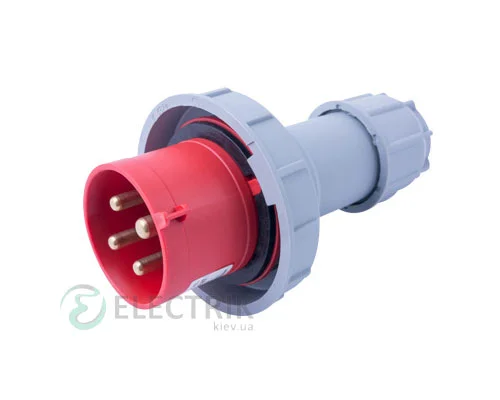 Магнітна переносна вилка e.plug.024.32.67 3P+PE 32А 400В IP67, E.NEXT