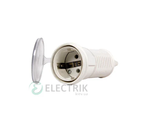 Мотоподібна силова розетка e.socket.pro.2.16 (212) 2P+PE (Schuko) 16А 220В IP44, E.NEXT