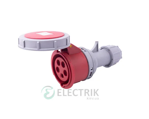 Мобільна силова розетка e.socket.215.16.67 3P+N+PE 16А 400В IP67, E.NEXT
