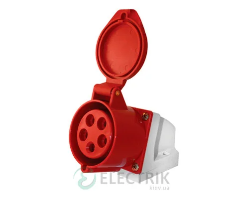 Силова стаціонарна розетка e.socket.pro.5.16 (115) 3P+N+PE 16А 380В IP44, E.NEXT