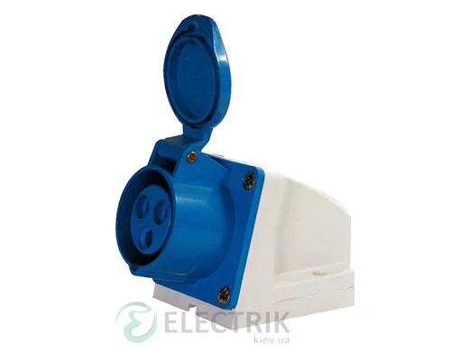 Силова стаціонарна розетка e.socket.pro.4.32 (124) 3P+PE 32А 380В IP44, E.NEXT