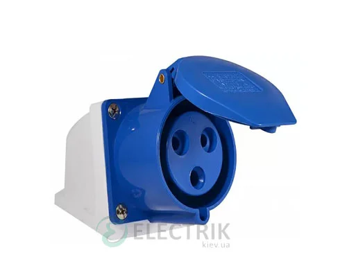 Стаціонарна розетка ГC 32А/3 (123) 2P+PE 32А 250В IP44, АСКО-УКРЕМ