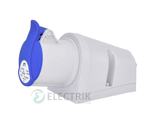 Розетка настінна EZ-3232 IP44 (32A, 230V, 2P+PE), ETI (Словенія)