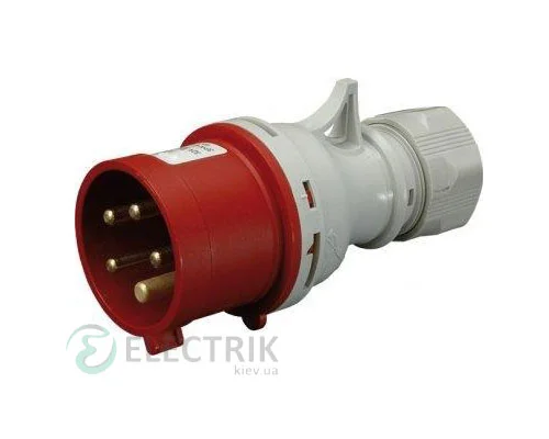 Вилка кабельна з реверсом фаз EVO-1653 IP44 (16A, 400V, 3P+N+PE), ETI (Словенія)