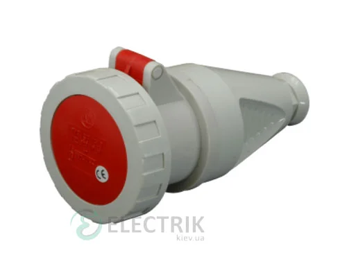 Розетка кабельна ESH-3253 IP67 (32A, 400V, 3P+N+PE), ETI (Словенія)