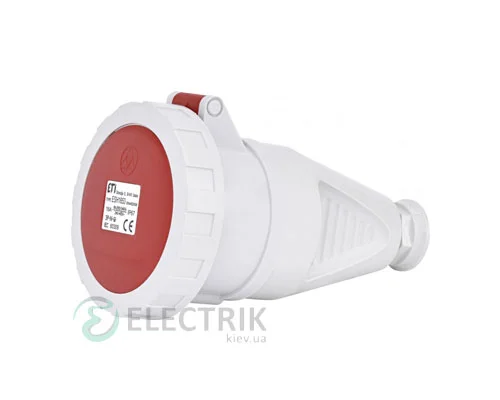 Розетка кабельна ESH-1653 IP67 (16A, 400V, 3P+N+PE), ETI (Словенія)