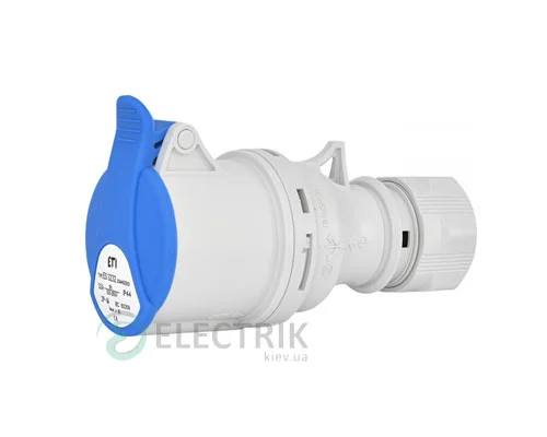Розетка кабельна ES-3232 IP44 (32A, 230V, 2P+PE), ETI (Словенія)