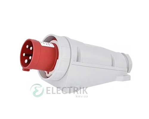 Вилка настінна EPH-6353 IP67 (63A, 400V, 3P+N+PE), ETI (Словенія)