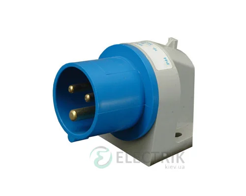 Вбудовуваний кутовий штекер ER-1632 IP44 (16A, 230V, 2P+PE), ETI (Словенія)