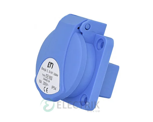 Вбудована розетка EE-16S IP54 (16A, 250V, Schuko), ETI (Словенія)