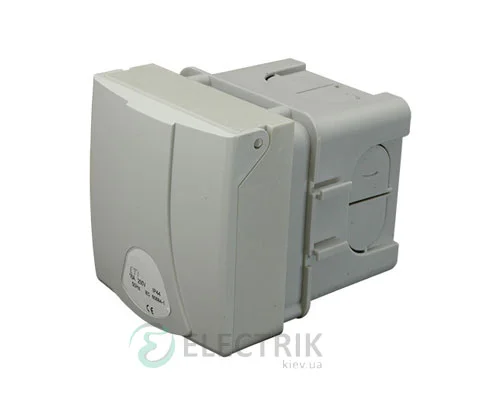 Розетка в коробке внутренней установки EZB-16S IP44 (16A, 250V, Schuko), ETI (Словения)