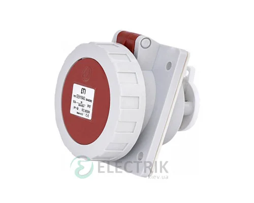 Розетка встраиваемая EEH-1643 IP67 (16A, 400V, 3P+PE), ETI (Словения)