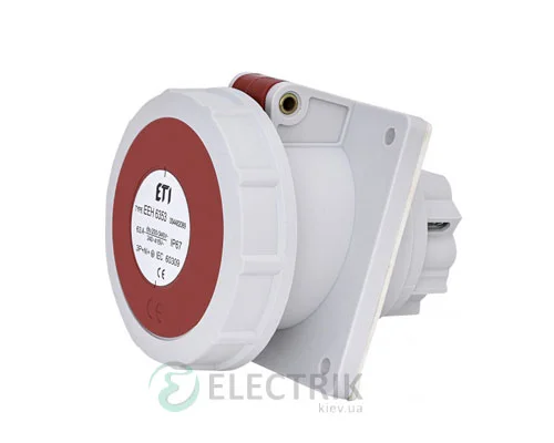 Розетка встраиваемая EEH-6353 IP67 (63A, 400V, 3P+N+PE), ETI (Словения)