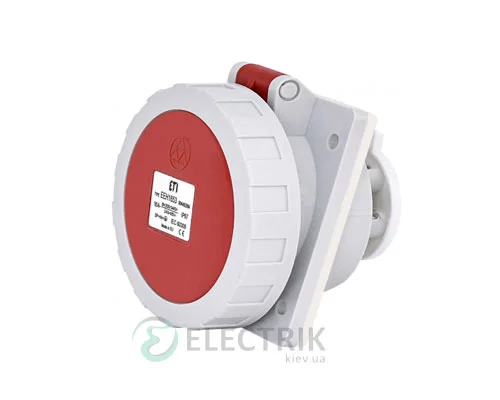 Розетка встраиваемая EEH-1653 IP67 (16A, 400V, 3P+N+PE), ETI (Словения)