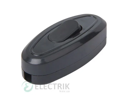 Переключатель на шнур 6А черный e.switch wires.6A.black, E.NEXT