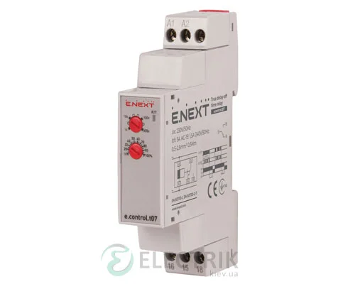 Реле часу (затримка розмикання) e.control.t07, E.NEXT