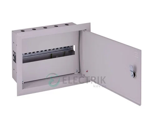 Корпус металлический e.mbox.pro.w.18z IP31 встраиваемый на 18 модулей с замком (s0100209)