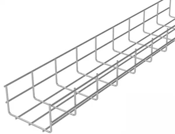 Лоток проволочный 500×110 гальваника, длина 3000 мм, толщ. 4,5мм