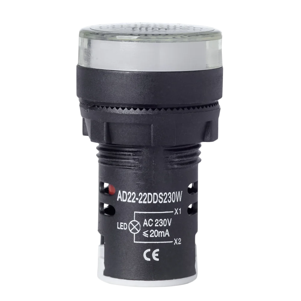 Арматура сигнальная TNSy AD22-22DS 230V AC белая