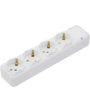 Колодка Neomax YK421 4 гнізда з заземленням