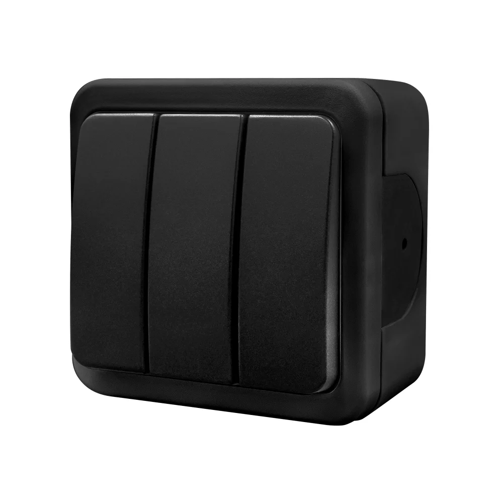 Выключатель внешний 3кл. MULTIMA Черный IP22, NE-AD