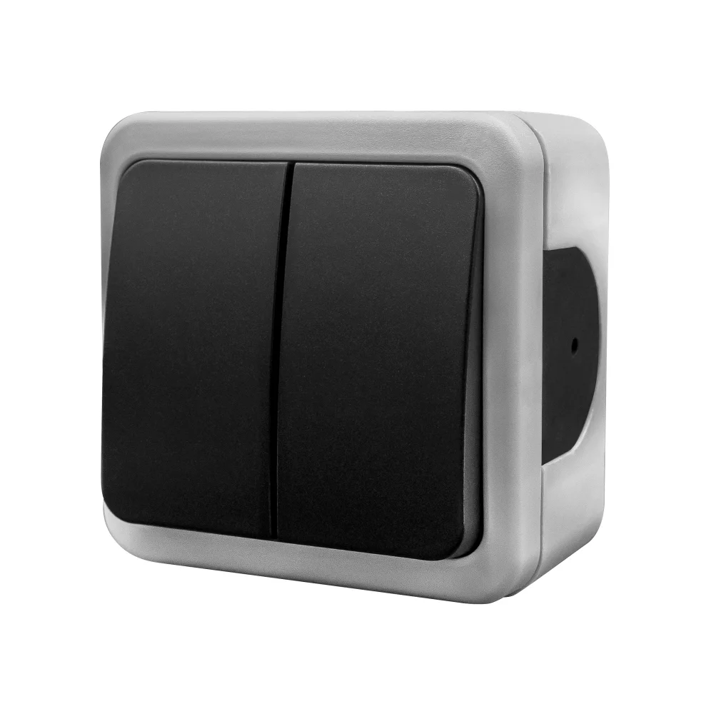 Выключатель внешний 2кл. MULTIMA Серый IP44, NE-AD