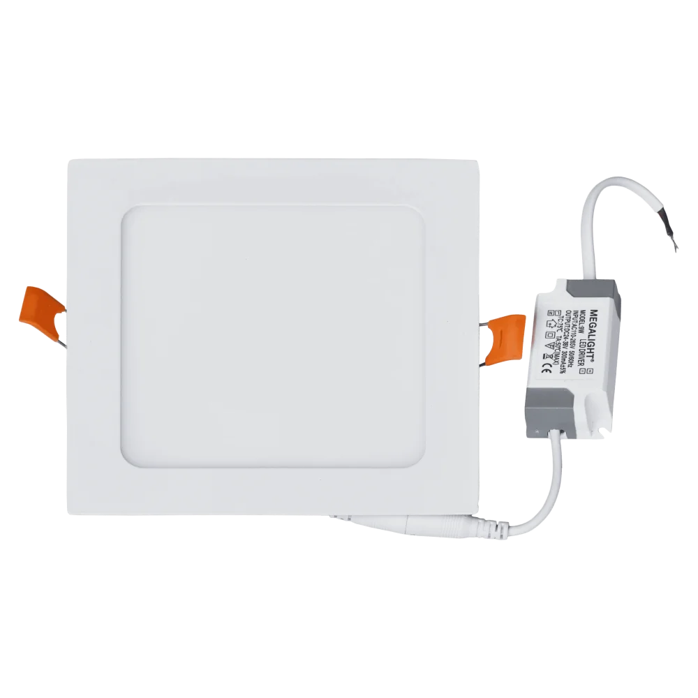 Світлодіодний вбудований квадратний LED-світильник 9Вт 4000К MEGALIGHT SQUARE-B