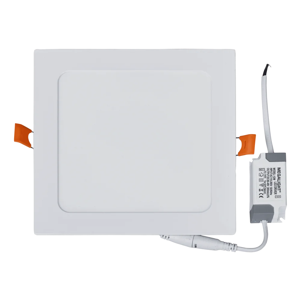 Світлодіодний вбудований квадратний LED-світильник 12Вт 6500К MEGALIGHT SQUARE-B