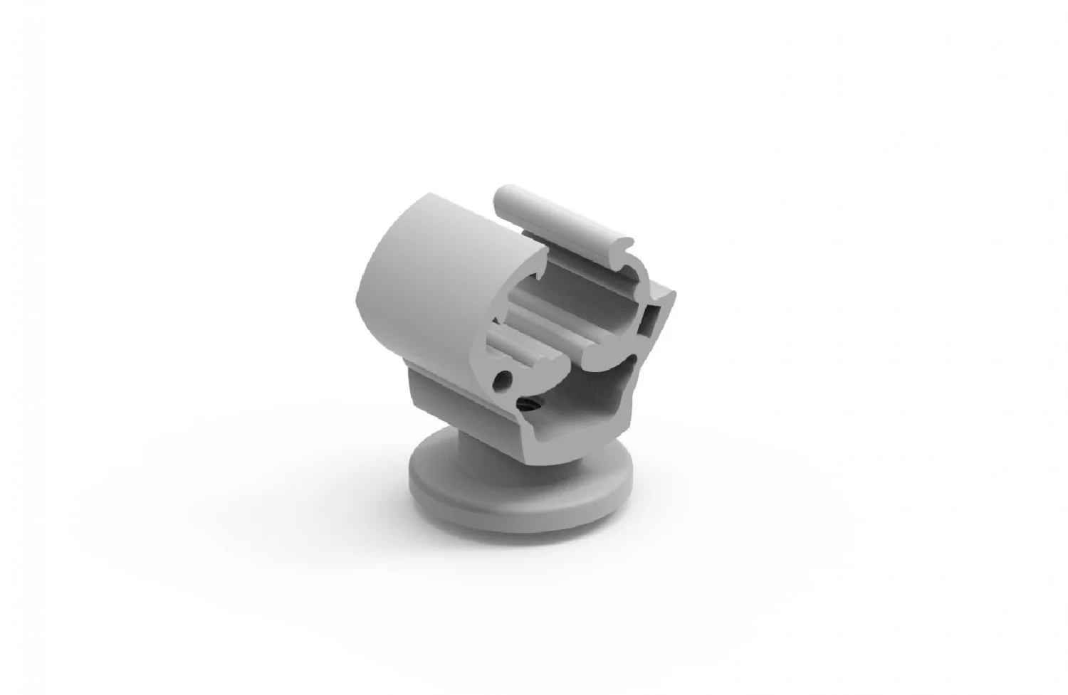 Держатель прута DR8-10 пластиковый настенный М8 ENEL Tolik2-M8 (H15мм)