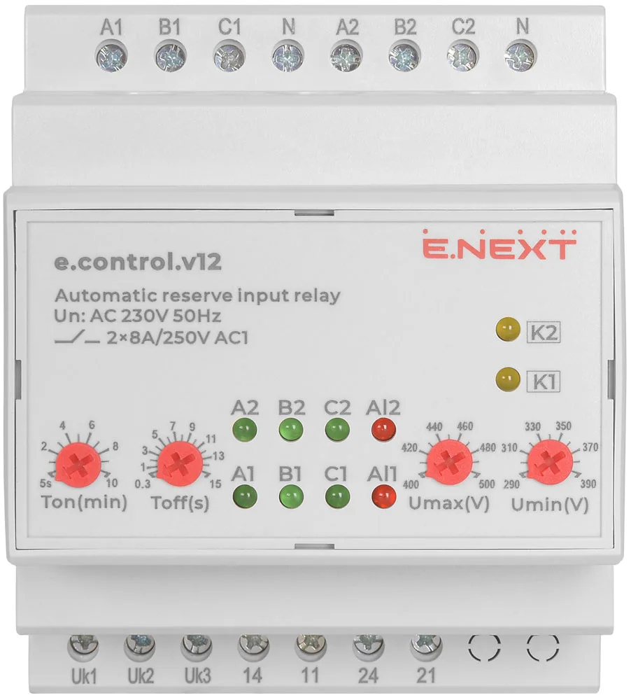 Реле автоматического ввода резерва e.control.v12