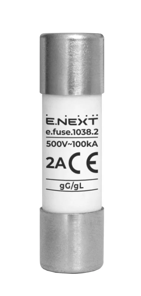 Предохранитель плавкий e.fuse.1038.2, типоразмер 10х38, 2 А
