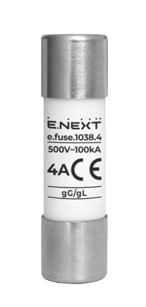 Запобіжник плавкий e.fuse.1038.4, типорозмір 10х38, 4А