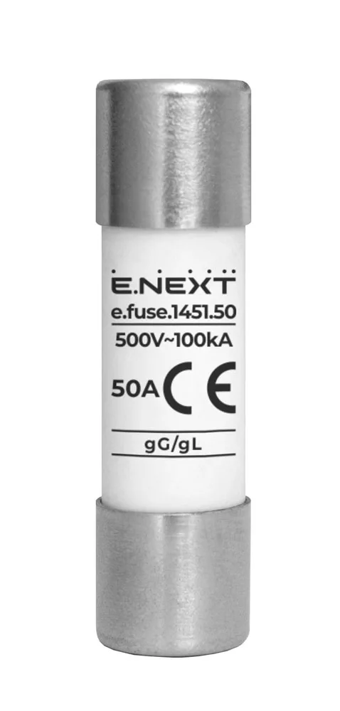 Запобіжник плавкий e.fuse.1451.50, типорозмір 14х51, 50А