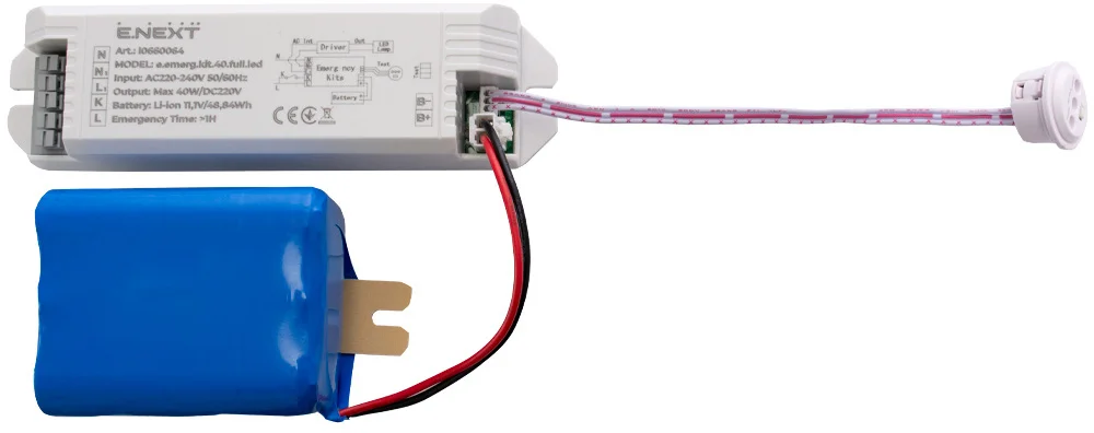 Блок аварийного питания e.emerg.kit.40.full.led, Led, 1 часова