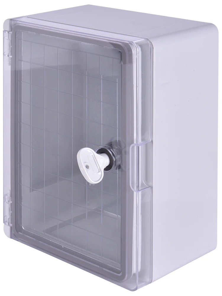 Корпус ударопрочный из АБС-пластика e.plbox.210.280.130.tr, 210х280х130мм, IP65 с прозрачными дверцами