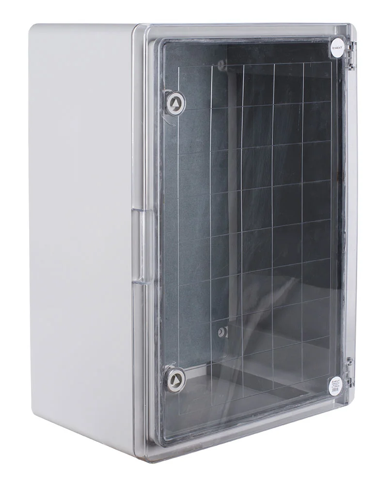 Корпус из ABS-пластика e.plbox.pro.p.70.50.25.tr с прозрачными дверцами 700x500x250мм ІР65