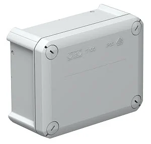 Коробка розподільча Obo Bettermann T 60 OE, 114х114х57, IP 66, світлосіра, без отвору для введення