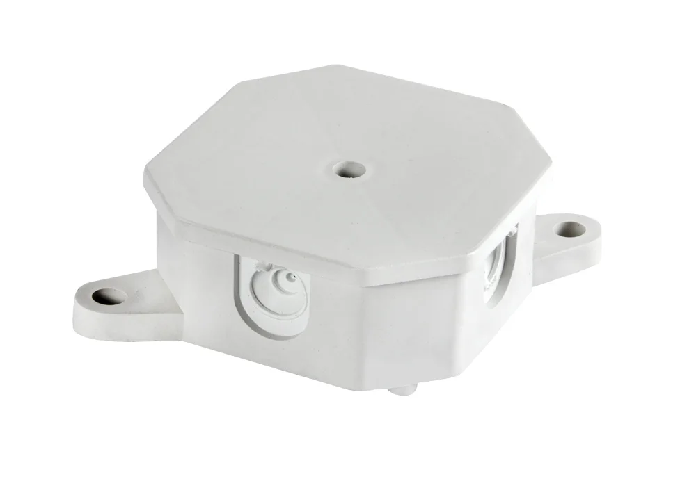 Коробка розподільча  e.db.stand.r2.85x85x35K з клемником, 85х85х35 мм, IP 44, Р 2, зовнішня