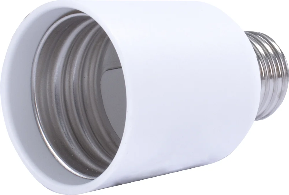 Перехідник e.lamp adapter.Е27/Е40.white, з патрону Е27 на Е40, пластиковий