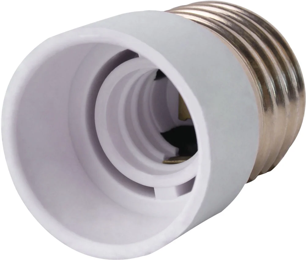Перехідник e.lamp adapter.Е27/Е14.white, з патрону Е27 на Е14, пластиковий